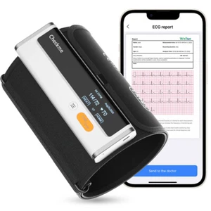 Checkme Armfit Plus Bluetooth Blood Pressure Monitor with AI EKG Monitoring, App - Picture 1 of 18