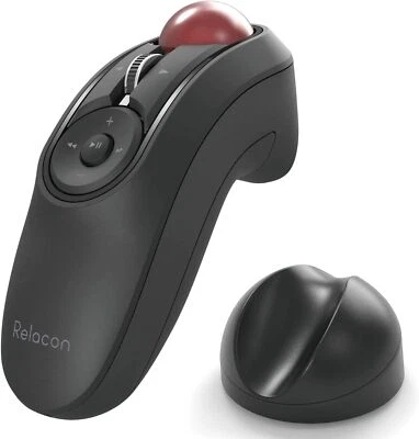 New Elecom Trackball Mouse Handy Type Relacon With Media Control Button Japan - Image 1 of 4