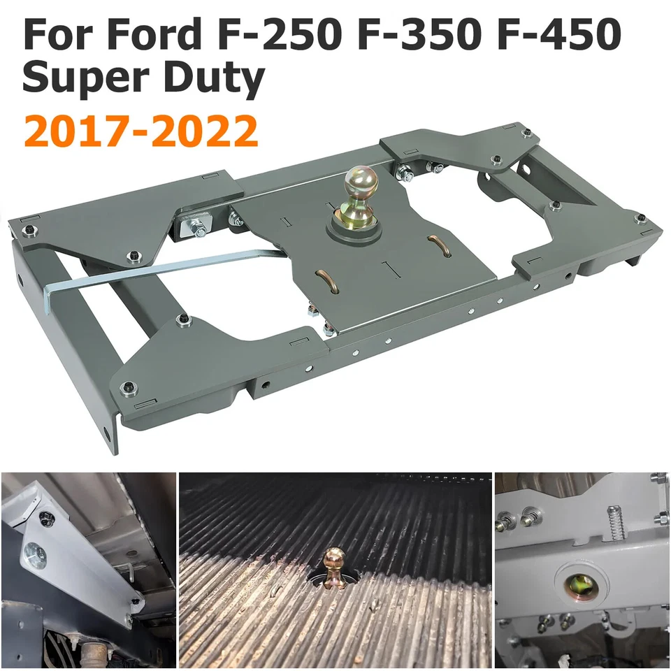 Kit de sistema de enganche de remolque de cuello de ganso para Ford F250 F350 F450 Super Duty 17-22 Foto 1 de 4