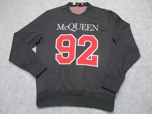Alexander McQueen Sweater Mens Small Black Red Pullover 92 Italy - Picture 1 of 8