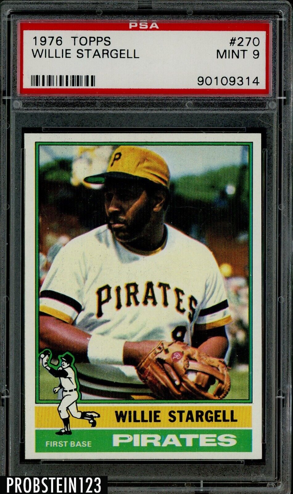 1976 Topps #270 Willie Stargell Pittsburgh Pirates HOF PSA 9 MINT