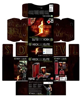 PRINTABLE BOX Xbox 360 - RESIDENT EVIL SET - Printable Sticker - Do Your Own Box - Image 1 of 3