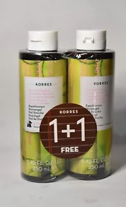Korres Gurke Bambus Duschgel 2 x 250 ml / 2 x 8,45 flüssige Unzen - Bild 1 von 2
