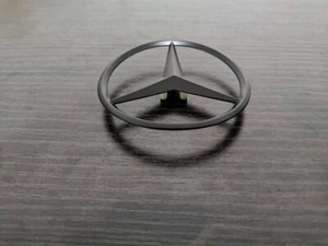 Gloss Black REAR TRUNK STAR LOGO Emblem For CLA Class C117 CLA45 amg - Picture 1 of 4
