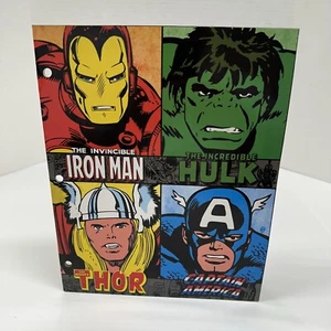 Carpeta Marvel Comics Portafolio Tres Agujeros Punzón Dos Bolsillos Hulk Thor Iron Man - Imagen 1 de 13