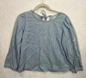 Madewell Damen helle Waschung Baumwolle Jeanshemd Gr. Medium M Langarm - Bild 1 von 6
