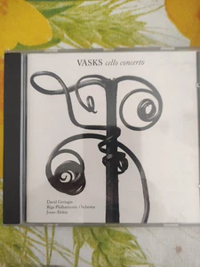 Vasks cello concerto Cd Sinfonia Piano David Geringas Orchestra Aleksa Rare - Picture 1 of 2