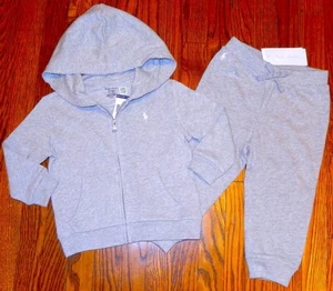 POLO RALPH LAUREN AUTHENTIC BOYS BRAND NEW ORIGINAL 2Pc SHORTS SET Size 18M, NWT - Picture 1 of 4