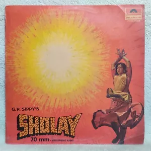 Sholay LP Record Bollywood R D Burman Hindi Film Ost Rare Vinyl 1975 Indian VG+ - Picture 1 of 10