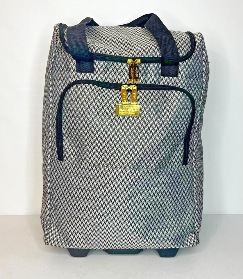 Дорожный чемодан Nicole Miller на колесиках ручная кладь New York дизайнерская коллекция - Изображение 1 из 4