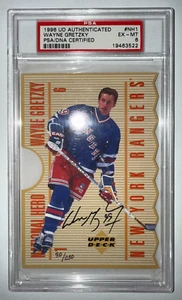 1996 Upper Deck National Heroes 90/250 Signed Wayne Gretzky Autograph #NH1 PSA 6 - Picture 1 of 2