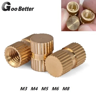 Rändelmutter Gewindeeinsatz Einpressmutter Einschlagmutter M3 M4M5 M6 M8 Messing - Bild 1 von 4