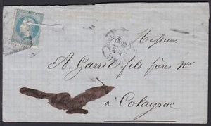 Old Classic Cover, OFCV0086 France Sc33 Napoleon, Mar. 08. 1871. - Picture 1 of 2