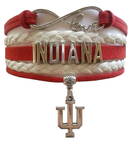 Indiana University Bloomington Hoosiers Fan Shop Infinity Bracelet Jewelry Cover