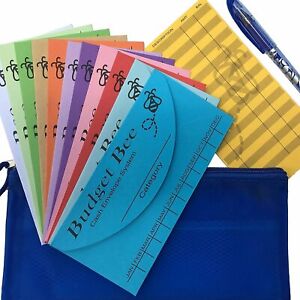 Cash Envelopes Money Budget Planner 12 Pack Budget Envelopes Assorted Blue