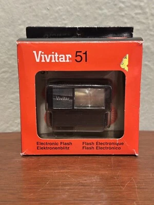 Vintage Vivitar Electronic Flash Model 51 Camera Photography | NIB | NEW - Image 1 of 4
