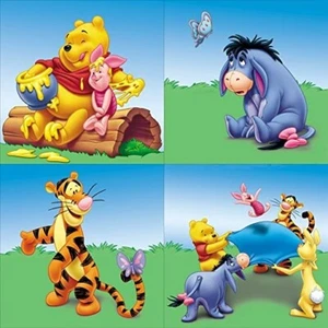 Disney Pooh Eeyore Tigger Piglet Walls My Way Blue Mountain - Imagen 1 de 2