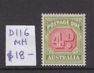 CUOTAS POSTALES AUSTRALIA: 4d SG D116 MH. - Imagen 1 de 1