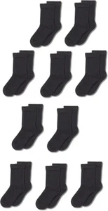 Amazon Essentials Unisex Kids and Toddlers' Cotton Crew Socks, 10 Pairs opened - Picture 1 of 2