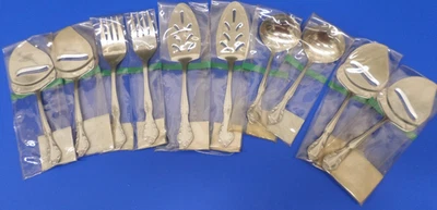 10 - PIEZAS PARA SERVIR ANFITRIONA Estia Gourmet CASCADA Brillante Floral Inoxidable Corea Foto 1 de 4