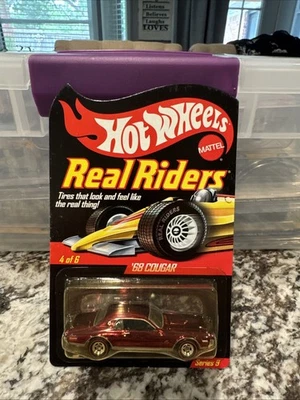 HOT WHEELS REAL RIDERS SERIES 9 '68 COUGAR #4002/5000 (yellowed blister) - Image 1 of 3