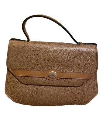 Authentic Pre Owned Vintage Christian Dior Beige Pebbled Leather Bag - Image 1 of 4