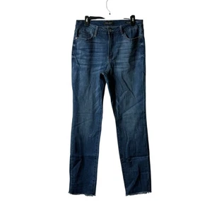 Judy Blue Medium Wash Boyfriend Fit Denim Jeans Size 13 31 Raw Hem - Picture 1 of 6