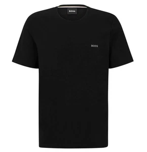 Hugo Boss Herren T-Shirt Mix & Match Rundhals Logo Marken Baumwolle Tee in Schwarz - Bild 1 von 7