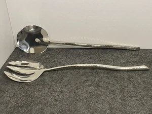 Michael Aram Salad Serving Set Fork & Spoon 13" long - Picture 1 of 7