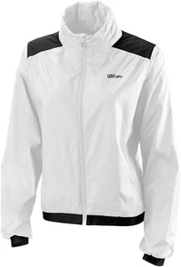 WILSON WOMENS GO TO WOVEN TENNIS JACKET WHITE MEDIUM FREE P&P - Picture 1 of 2