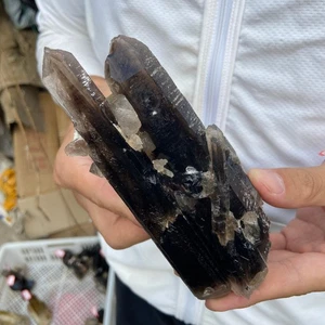 425G Natural Rare Beautiful smoky QUARTZ Crystal Cluster Mineral Specimen - Picture 1 of 8