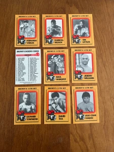 9 RARE 1997 BROWN's Boxing Cards FERNANDO VARGAS DAVID TUA !!! ETC - Picture 1 of 2