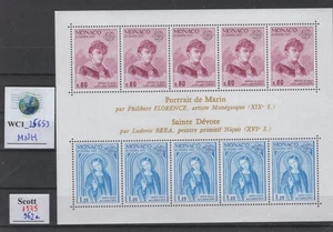 WC1_25653.MONACO. 1975 PHILIBERT FLORENCE souv.sh. Sc.962a. MNH - Bild 1 von 1