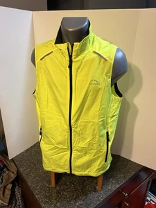 LL Bean Herren Multisport Weste - Full Zip - Neongelb - Polyester Medium - Neu mit Etikett - Bild 1 von 17