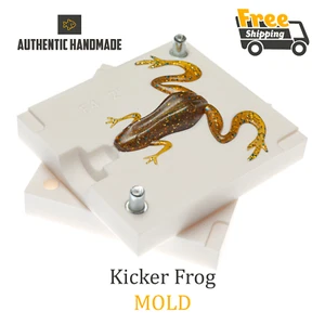 Bait Mold Kicker Frog Lure Toad Soft Plastic 50-75 mm - Picture 1 of 6