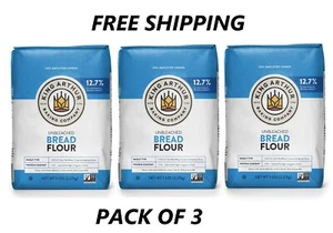 (Pack of 3) King Arthur, Unbleached Bread Flour, Non-GMO Project Verified, - Picture 1 of 1