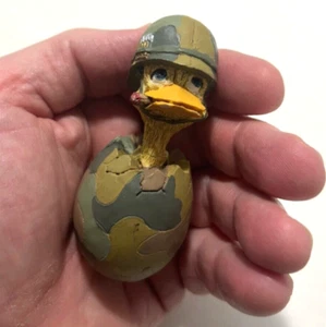 Eggbert And Friends By Malcolm Bowmer Military Figure Enesco 1990 3.25" Inch - Picture 1 of 16