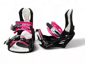 DAMEN ALTITUDE RIDER 4X4 BURTON 3D EST SNOWBOARDBINDUNG SCHWARZ/PINK S/M 6,5-9 - Bild 1 von 6