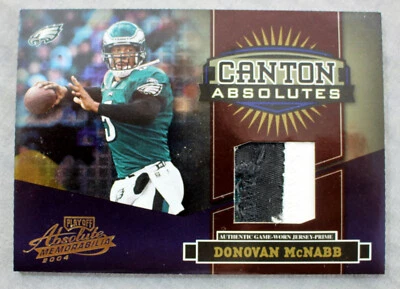 Donovan McNabb 2004 Playoff Memorabilia Canton Absolutes GU Jersey Prime #/25 - Image 1 of 4