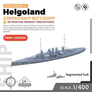 SSMODEL SSC400590-A 1/400 Kit Modelo Militar Marina Alemana Acorazado Helgoland - Imagen 1 de 4