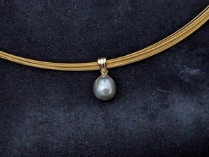 Tahiti Perle, 585 Anhänger für Collier-Reif - Bild 1 von 2