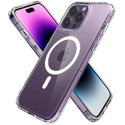 J&C MOBILE Clear Case Hülle MagSafe für iPhone 16 15 14 13 12 Pro Max Schutz Handy Magnet