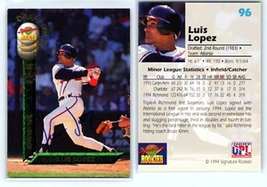 Luis Lopez Autograph, Atlanta Braves, Signature Rookies #96 (1994) - Picture 1 of 1