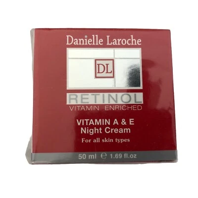 全新 Danielle Laroche 视黄醇晚霜 大号 50 毫升维生素 A — 第 1/2 张图片