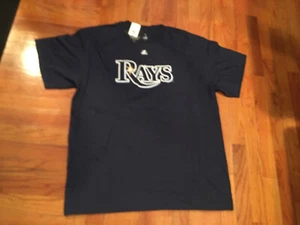 NEW MENS Majestic Tampa Bay Rays Evan Longoria #3 Blue MLB T-Shirt X LARGE - Picture 1 of 4