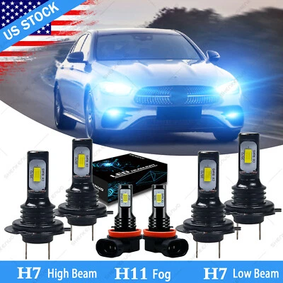 Para Mercedes-Benz E350 B200 2008 - 2010 2011 Faros LED + Kit Faros Antiniebla Foto 1 de 4