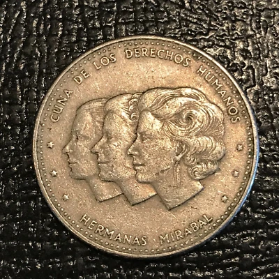 VERY NICE 1986 DOMINICAN 25 CENTAVOS COIN-DEC186 - Image 1 of 2