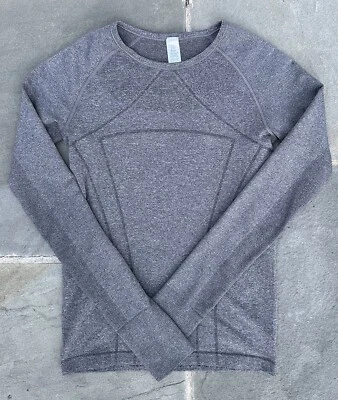 Ivivva by Lululemon Girls Swiftly Fly Tech Seamless Long Sleeve Shirt Size 12 - Image 1 of 4