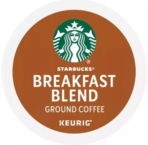 Starbucks K-Cup Coffee Pods, Medium Roast, Breakfast Blend for Keurig 24 Count - Picture 1 of 5