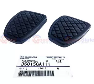 Subaru Impreza Forester Liberty Legacy BRZ Pedal Rubber Pad Set Brake Clutch - Picture 1 of 2